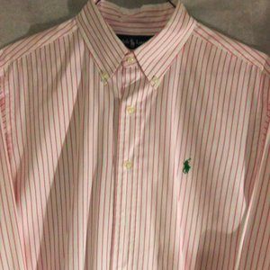 Ralph Lauren Dress/Casual  Classic Fit 100% Cotton Shirt. Size Large.